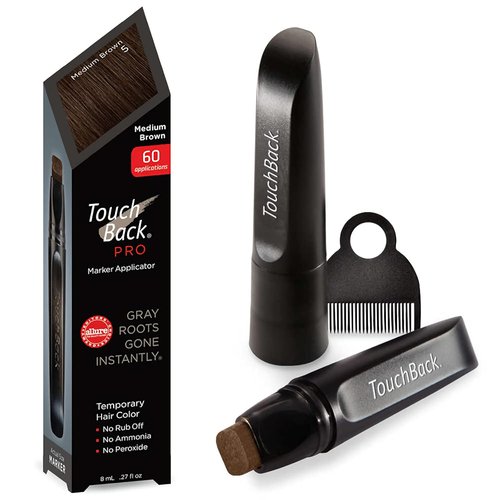 TouchBack Pro Root Touch Up Marker - Real Hair Color Applicator in Medium Brown