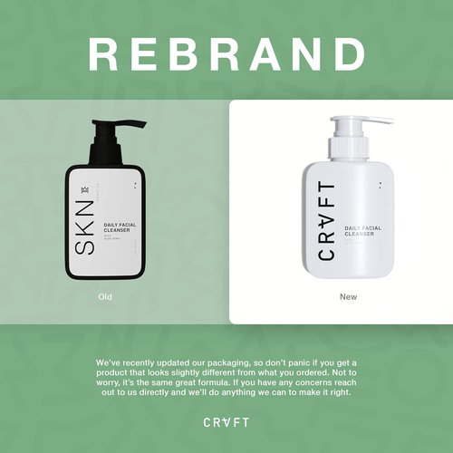 CRVFT Men's Daily Face Wash - Oil & Dirt Extracting Cleanser | 3oz | Paraben & Sulfate Free | Ideal for All Skin Types