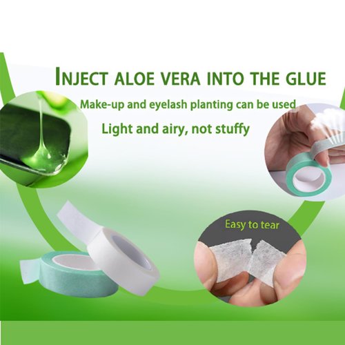 NswfDzkAloe Vera Makeup Tape Eye Shadow Shaping Multi Functional Adhesive Tape for Eyelash Implantation False Eyelash Extension etc【6volumesGreen】