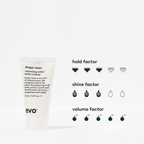 Evo Shape Vixen Volumizing Lotion - Professional Blow Dry Texture Mask for Fine, Thin Hair