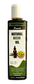 Raslok Pure Natural Neem Oil | Wood Pressed (7, Ounces)