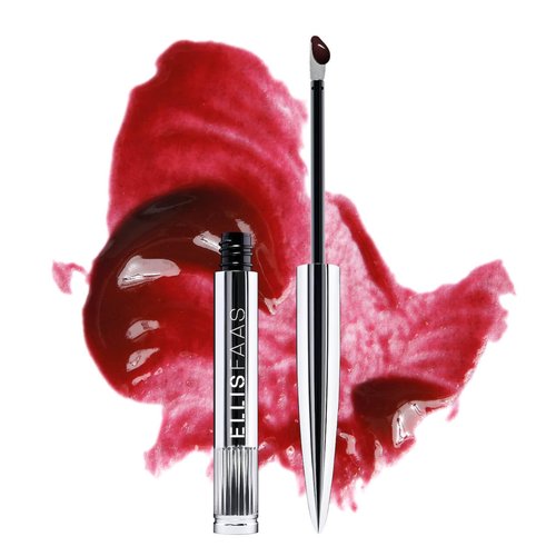 Ellis Faas Glazed Lips Lip Gloss High Pigment Ultra Shiny & Glossy Finish Deep Hydration Lip Stain Color Stick With Plant Seed Oils Non Sticky Perfect for Stained Effect (303 Sheer Berry)