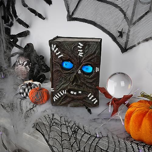 Halloween Magic Spell Book Decor - Motion Activated Blink Eyes