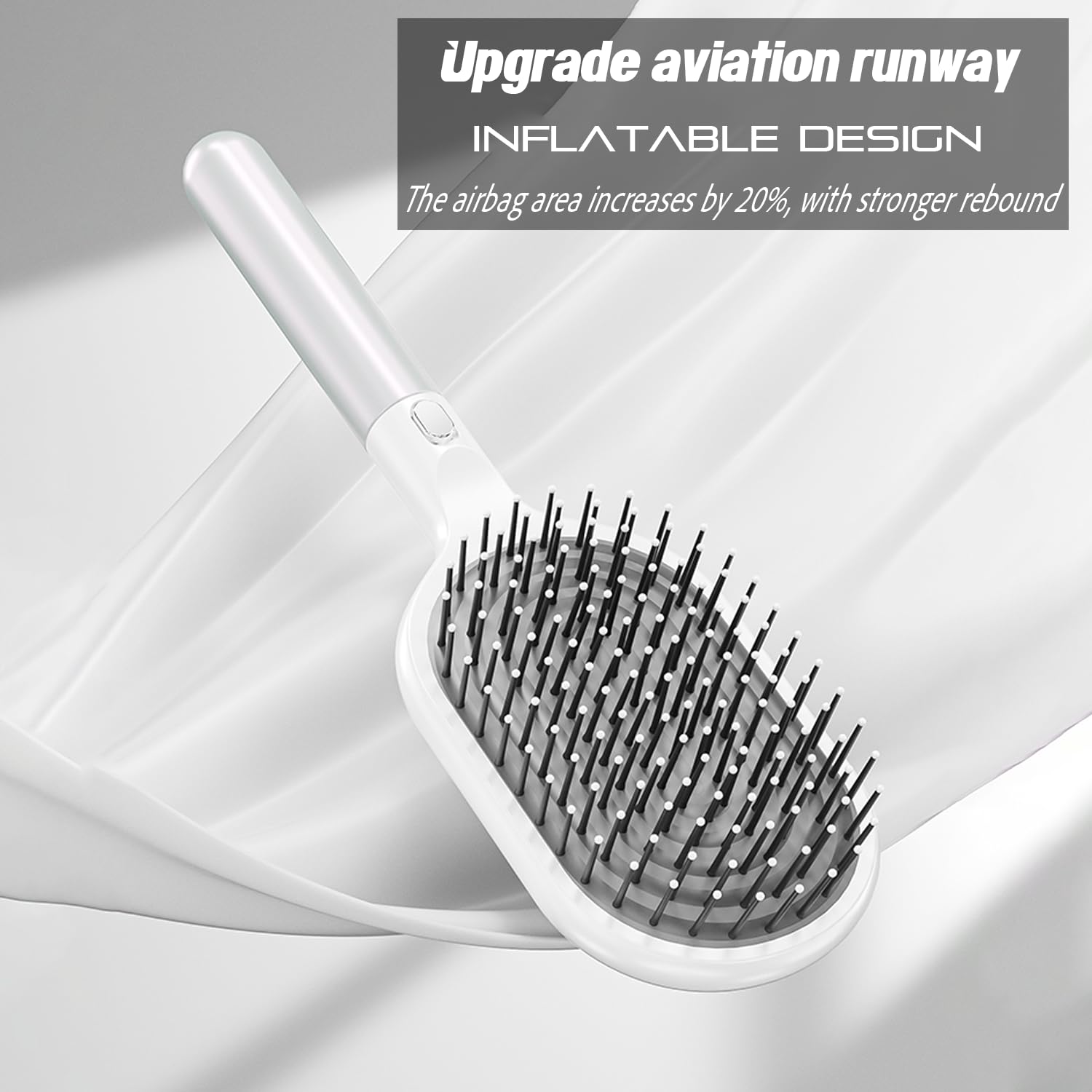 WYNK Soft Bristle Detangling Brush - Fast Drying Ventilated Design for Thick, Curly Hair | Ideal for All Ages