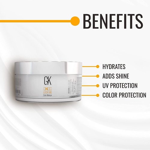 GK HAIR Hair Masque - Global Keratin Lock Me Deep Conditioner for Color Protection | 7.05 Fl Oz (200g)