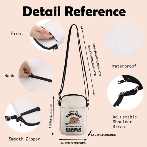 MNIGIU Beaver Lover Gift Beaver Cosmetic Make up Bag Beaver Makeup Zipper Pouch Bag for Women Girls (Beaver Bag)