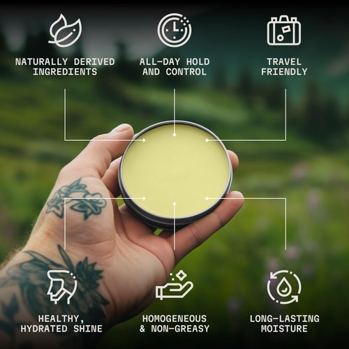 Striking Viking Beard Balm - Hydrating Moisturizer & Beard Butter Variety Pack | 4 Assorted Scents, 1 Oz Tins