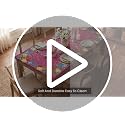 Pink Fitted Tablecloth for 5ft Rectangle Tables - Birthday Gift, 68x28 Inches