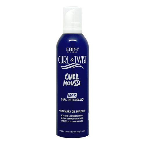 Curl & Twist Supreme Curl Detangling Mousse - Moisture-Rich Formula with Rosemary & Olive Oil | 12.49 fl oz