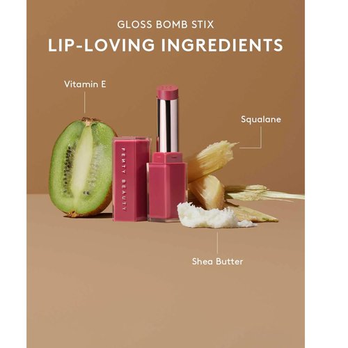 Gloss Bomb Stix High Shine Gloss - 01 Blazd Donut by Fenty Beauty for Women - 0.12 oz Lipstick