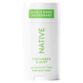 Native Whole Body Deodorant - Cucumber & Mint Scent | 72-Hour Odor Protection, Aluminum-Free, 2.3oz