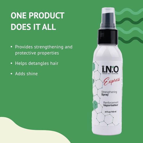 Earthly Body Inside Out Haircare Strengthening Spray - 4 Fl Oz | Strengthens, Detangles & Adds Shine - Vegan & Cruelty-Free