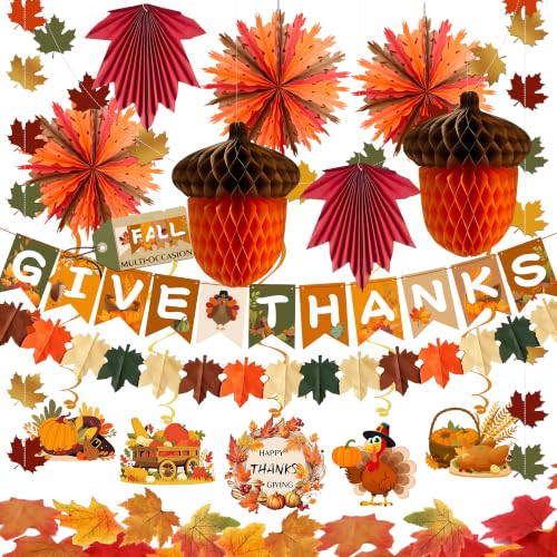 Fall Party Decorations Kit - All-in-One Thanksgiving & Autumn Celebration Set