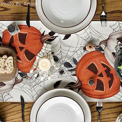 Halloween 13x72 Inch Table Runner Home Party Decor - Beige
