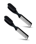 TRU BARBER Pro Fading Brush Set - 2PCS Barber Fade & Cleaning Brushes for Clippers & Beard Care