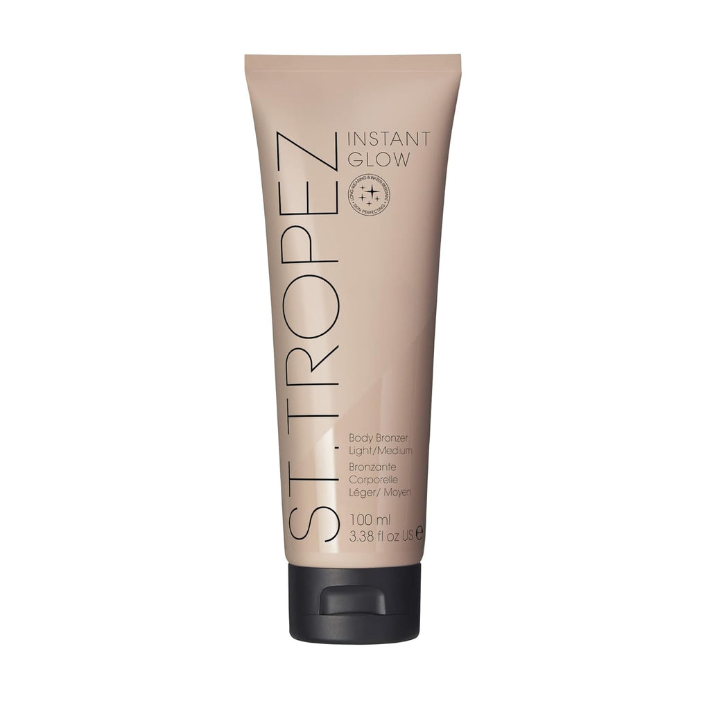 St. Tropez Instant Glow Bronzer - Smudge-Proof, Vegan Face & Body Makeup for Natural Radiance