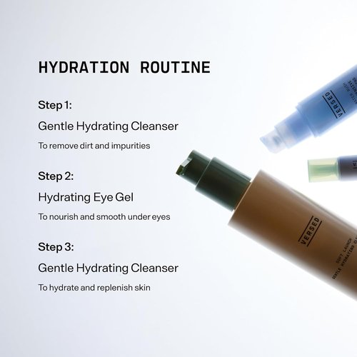 Versed Gentle Hydrating Facial Cleanser - Fragrance-Free Cream Cleanser with Hyaluronic Acid & Aloe - 6 fl oz / 177 mL