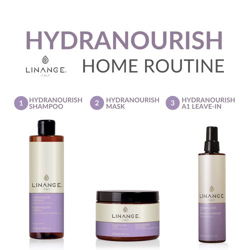 LINANGE Hydranourish A-1 Leave-in Conditioner Spray | Hydrating and Nourishing Conditioner with Milk & Keratin, 250ml / 8.45 Oz