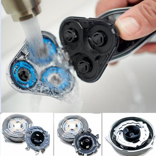 Philips Norelco SH50/52 Replacement Heads - Upgraded Blades for Series 5000 Electric Razors | 3 Pack
