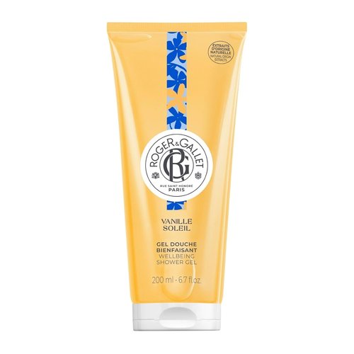 Roger & Gallet | Vanilla Shower Gel | Gentle Plant-Based Formula in 6.6 oz Tube
