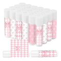 50 Pcs Pink Bow Baby Shower Favors Bulk Pink Bow Moisturizing Lip Care Coquette Bow Party Favors for Bachelorette Wedding Birthday Employee Christmas Halloween Baby Shower Party