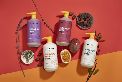 Alaffia EveryDay Shea Shampoo, Gentle Cleansing Shampoo for Normal to Dry Hair, Made with Fair Trade Unrefined Shea Butter, No Parabens or Phthalates, Unscented, 2 pack - 32 Fl Oz Ea