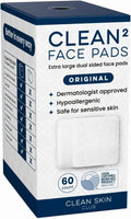 Clean Skin Club Clean² Pads 2.0 - Ultra Soft Organic Cotton Face Pads | Triple Layer Design, No Shedding
