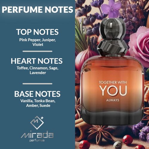 MIRADA Men's Eau de Parfum - 3.4 FL. Oz | Invigorating Fragrance with Pink Pepper, Toffee & Vanilla