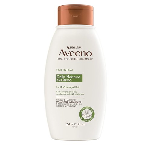 Aveeno Farm-Fresh Oat Milk Shampoo - Sulfate-Free & Moisturizing for All Hair Types | 12 Fl Oz