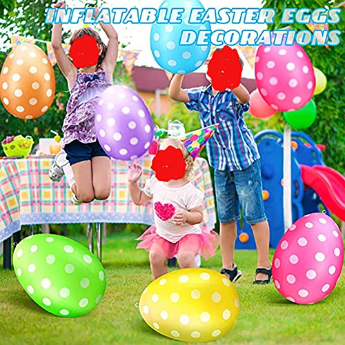 Inflatable Easter Eggs Set of 6 - 16 Inch Outdoor Yard Garden Decorations - Set A