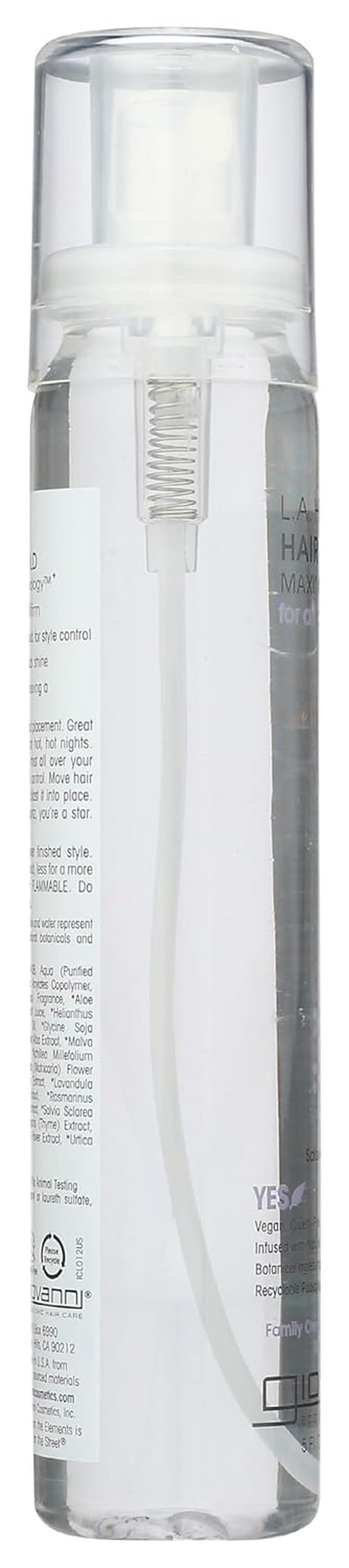 GIOVANNI L.A. Hold Hair Spritz - Maximum Hold Styling Spray, Lightweight & Sulfate Free - 5 oz
