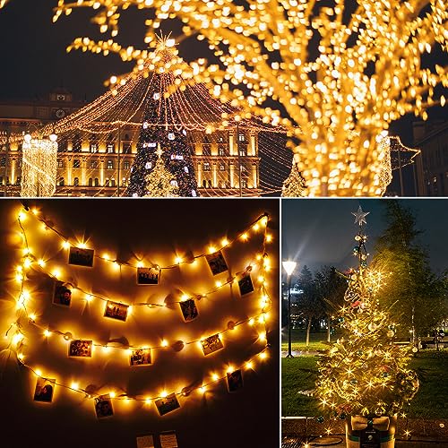16 Pack Battery Operated Fairy Lights with Remote & Timer - Waterproof 33ft Warm White