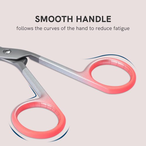 Professional Scissor Tweezers - 3Cr13 Stainless Steel Tweezers with Handles, Larger Grabbing Surface Area, Precision Eyebrow Tweezers for Women and Men Facial Hair (Red)
