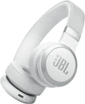 JBL Live 670NC - Wireless On-Ear Headphones with Adaptive Noise Cancelling & 65H Battery Life | Lightweight & Comfortable Design (White)