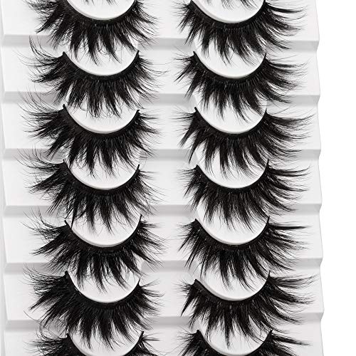 False Eyelashes 9D Cat Eye Volume Faux Mink 20mm - 8 Pairs, Pack of 1 - Variation of THIS listing