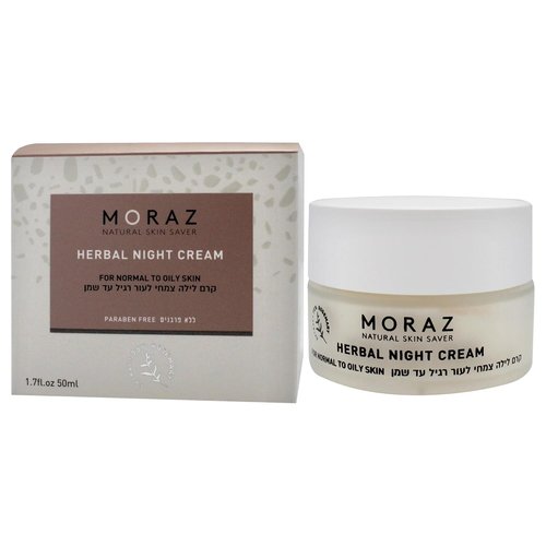 Moraz Night Cream - Collagen-Boosting Moisturizer for Normal to Oily Skin | Anti-Aging 1.7 oz