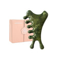 4-in-1 gua sha Tool for face | Jade Facial Massage Tool | Face Lymphatic Drainage Tool | 100% Natural Jade Stone face Sculpting Tool