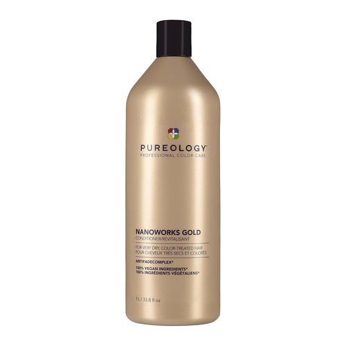 Pureology Nanoworks Gold Conditioner - Restores & Strengthens Very Dry, Color-Treated Hair | Sulfate-Free & Vegan