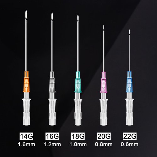 IV Catheter Piercing Needles 50Pcs - Combofix 22G Catheter Needles Kit for Ear Nose Lip Belly Navel Body Piercing Needles Hollow IV Start Kits Piercing Supplies Tools