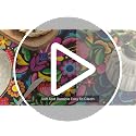 Black 60x60 Inch Square Dia De Los Muertos Tablecloth for Home & Party Decor