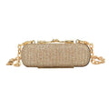 MIAO JIN Mini Crystal Lipstick Case Bling Rhinestone Cosmetic Storage bag with Metal chain Lipstick Storage Holder Makeup jewelry case