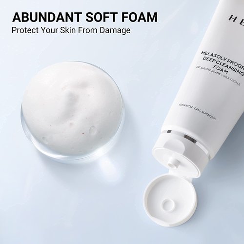 HERA Foaming Facial Cleanser – Professional Deep Cleansing Foam with Cellulose Beads and Milk Thistle – Antioxidant and Hydrating Foam Cleanser – For Bright and Soft Skin – 6.6 Ounce by Amorepacific