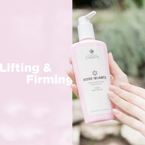 Cosmétiques Créatifs Rose Quartz Body Lotion with CoQ10, Kelp Extract and Hydrating Antioxidants, 8.5 fl. oz.