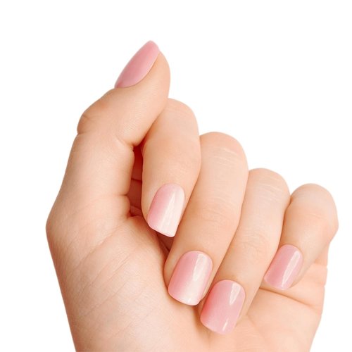 KISS ColorFX Valentine’s Day Press On Nails - ‘Cherished’ Pink Short Squoval | Improved Adhesive, 10-Day Hold, 30 Nails & Accessories