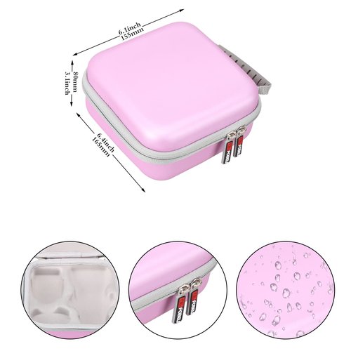 FBLFOBELI EVA Hard Case Compatible with Braun Silk-épil 7 SE7-041/SE7-141/Silk-épil 5 5-620/5 SE5-230/Silk-épil 9 9-890/9 9-880/9 9-720 Epilator Facial Hair Removal (Purple)