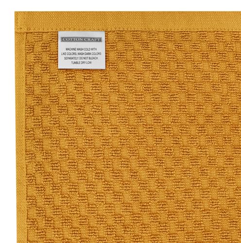 Kitchen Towel Set - 12 Pack Harvest Multi 16x28 Inch 100% Cotton Waffle Towels