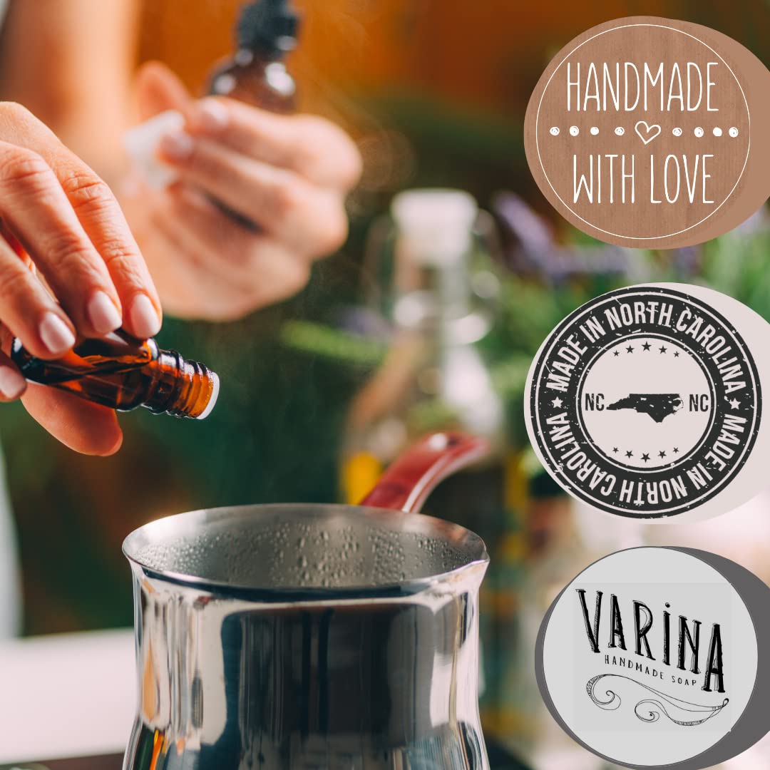 Varina Natural Mountain Pine Bar Soap - Gentle Cleansing for Sensitive Skin | Fresh Scent - 3 Pack