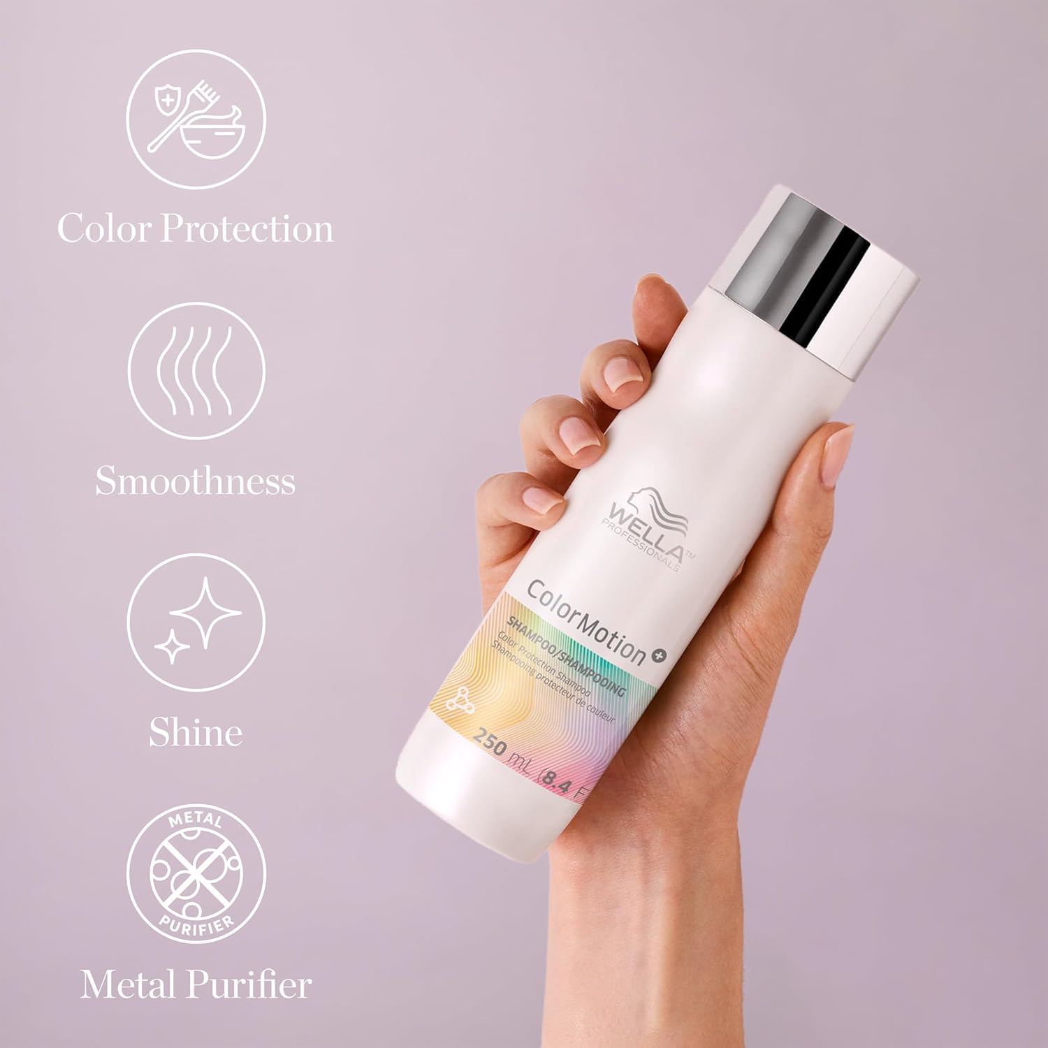Wella Professionals ColorMotion+ Color Protection Set - Shampoo, Conditioner & Mask for Colored Hair | Preserves Smoothness & Shine