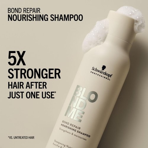 BlondMe Bond Repair Nourishing Shampoo - Adds Moisture & Softness | Strengthens & Repairs Blonde Hair