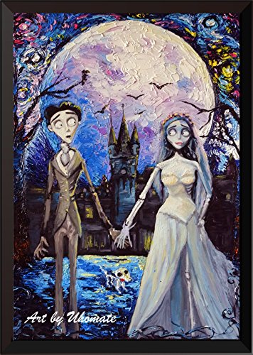 Starry Night Wall Art Canvas Print - Victor and Emily, 13x19 Inches - Nursery & Living Room Decor